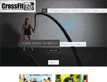 Tablet Screenshot of crossfit120.com
